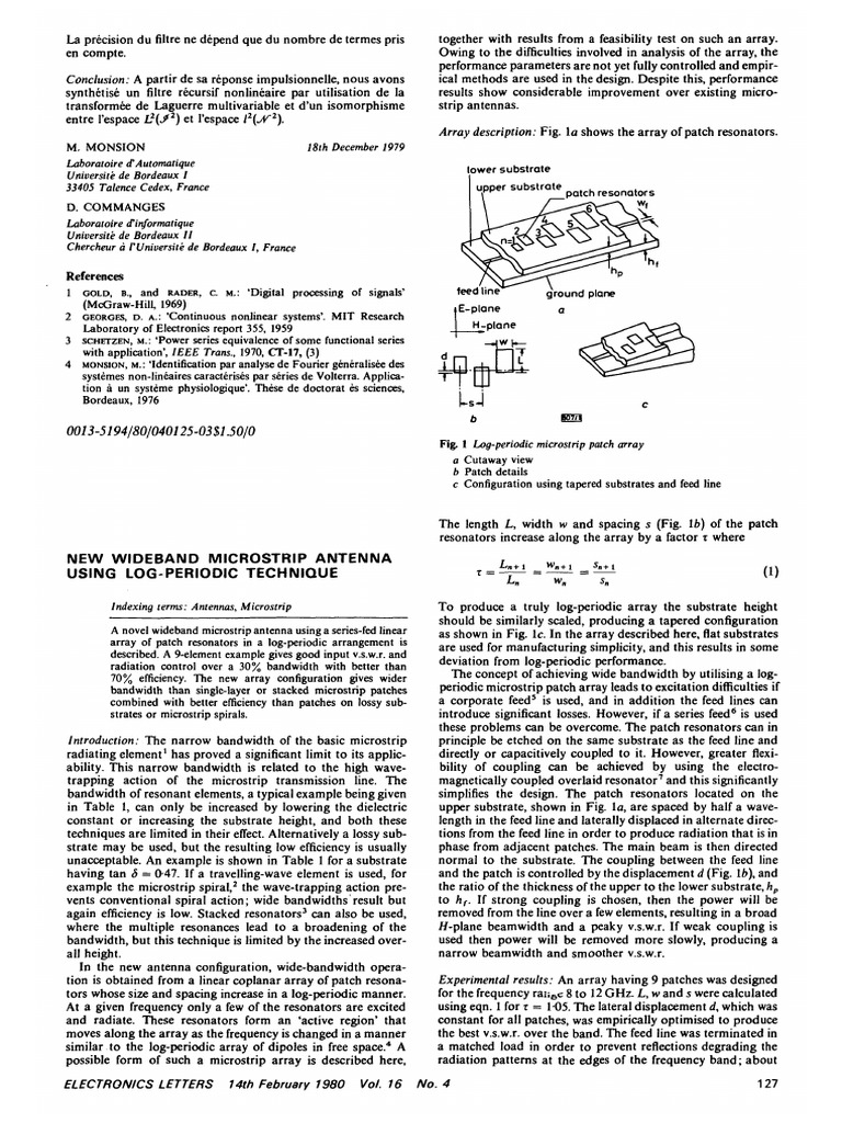 56 - New Wideband Microstrip Antenna | PDF | Antenna (Radio) | Radio