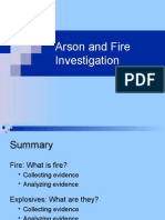 Arson and Fire Investigation Evidence Collection