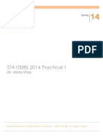 STA1008S Practical 1 Regression Analysis