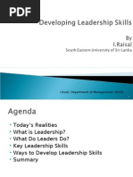 Developing Leadership Skills