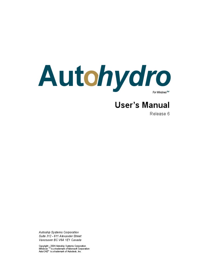 Auto Hydro Manual PDF | PDF | Installation (Computer Programs) | Device ...