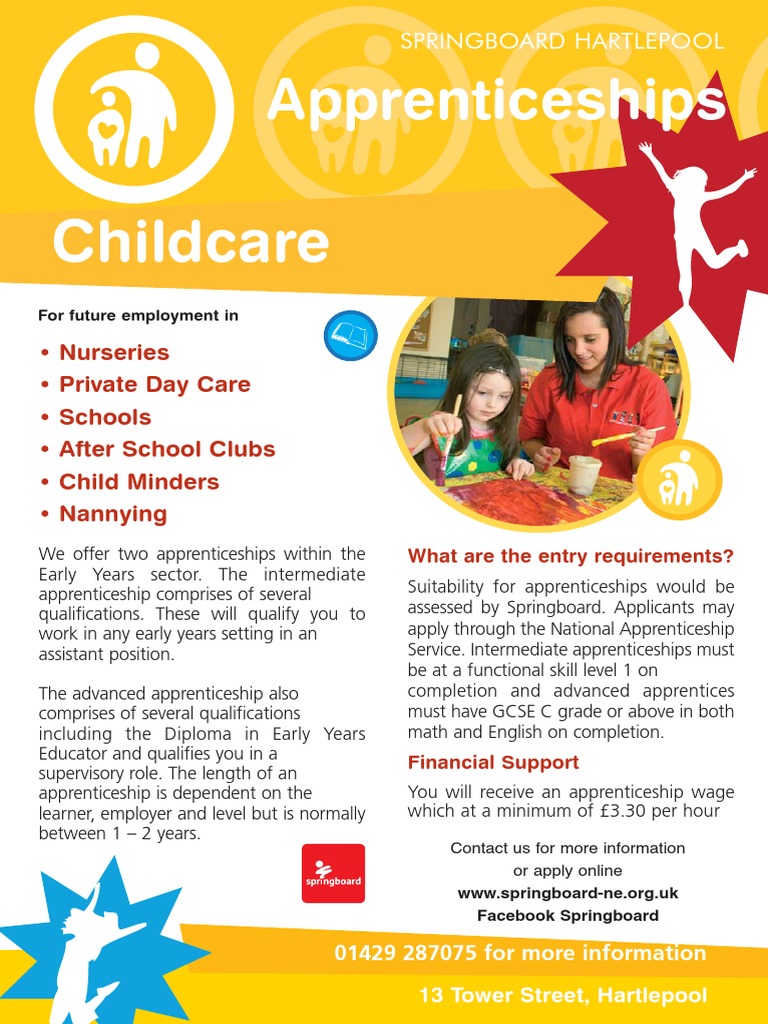 Childcare Apprenticeships in Hartlepool | PDF | Apprenticeship | Child Care