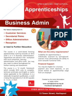 Business Admin Apprenticeship