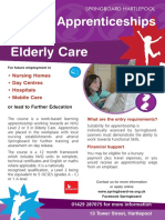 Elderly Care Apprenticeship