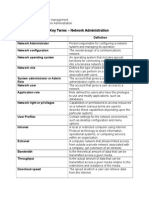 3.02a Key Terms - Network Administration