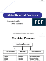 Materials Removal Processes
