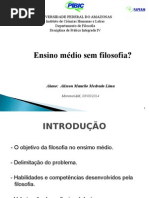 Ensino Médio Sem Filosofia