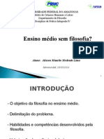 Ensino Médio Sem Filosofia