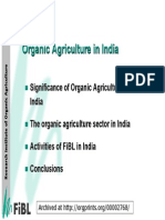 Organic Agriculture in India: Significance and Development
