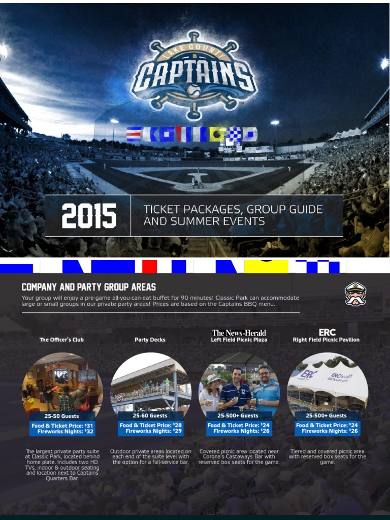 Lake County Captains 2015 Tickets &amp; Hospitality | PDF | Ticket ...