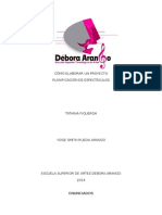 Yoise Smith -Planificación de Espectáculos -GRP-B- Cómo Elaborar Un Proyecto