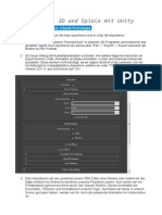 Unity 3D Beginner Sitzung 02 Handout