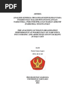 Download ANALISIS KINERJA ORGANISASI KEPOLISIAN PADA POLRES PALU DALAM PENANGGULANGAN NARKOTIKA PSIKOTROPIKA DAN BAHAN ADIKTIF NARKOBA  DI KOTA PALU by Iphenk Rusapande SN254099192 doc pdf