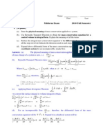 Aero E 541 Midterm Exam 2010 Fall Semester: 1. (30 Points)