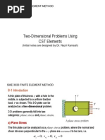 07 CST ElTwo-Dimensional Problems UsingCST Elements