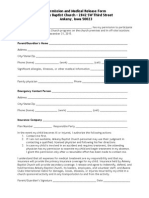 Medical Release Form 