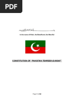 PTI Proposed Amended Constitution 2014