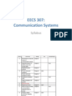EECS 307: Communication Systems: Syllabus