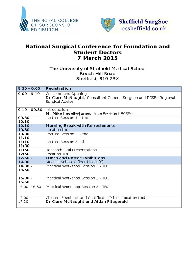 National Surgical Conference 2015 | PDF