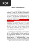Age of criminal responsibility