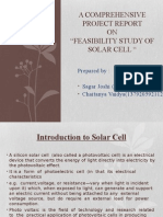 A Comprehensive Project Report ON "Feasibility Study of Solar Cell "
