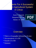 Components For A Successful Precision Agricultural System in Citrus