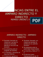 Comparativa Entre El Amparo Indirecto y Directo 2013
