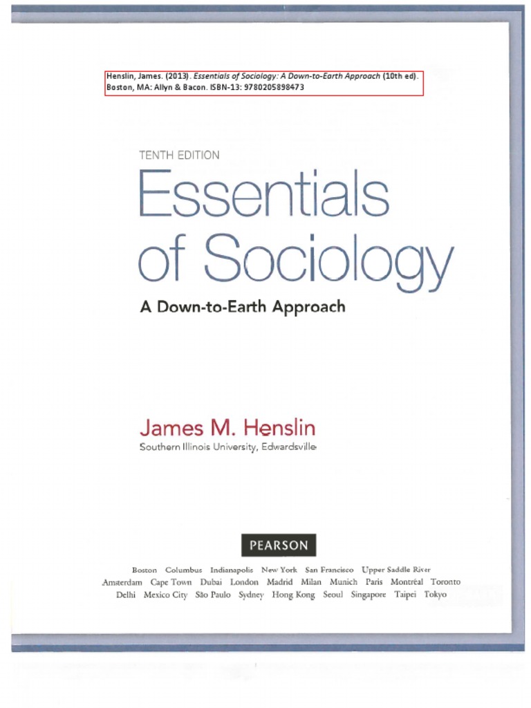 Essentials of Sociology 10th Edition PDF Science & Mathematics
