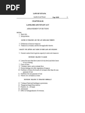 Cap6101 Landlord and Tenant