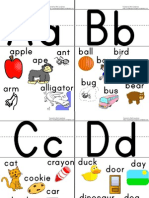 Alphabet Wall Flash Cards