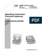 Operating Instruction Precision Balances: Kern Ew/Eg-N/Ewb