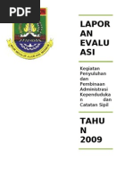 Download LAPORAN EVALUASI KINERJA 2009 by mang udel SN25412094 doc pdf