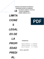 LIMITACIONESde La Propiedad Predial