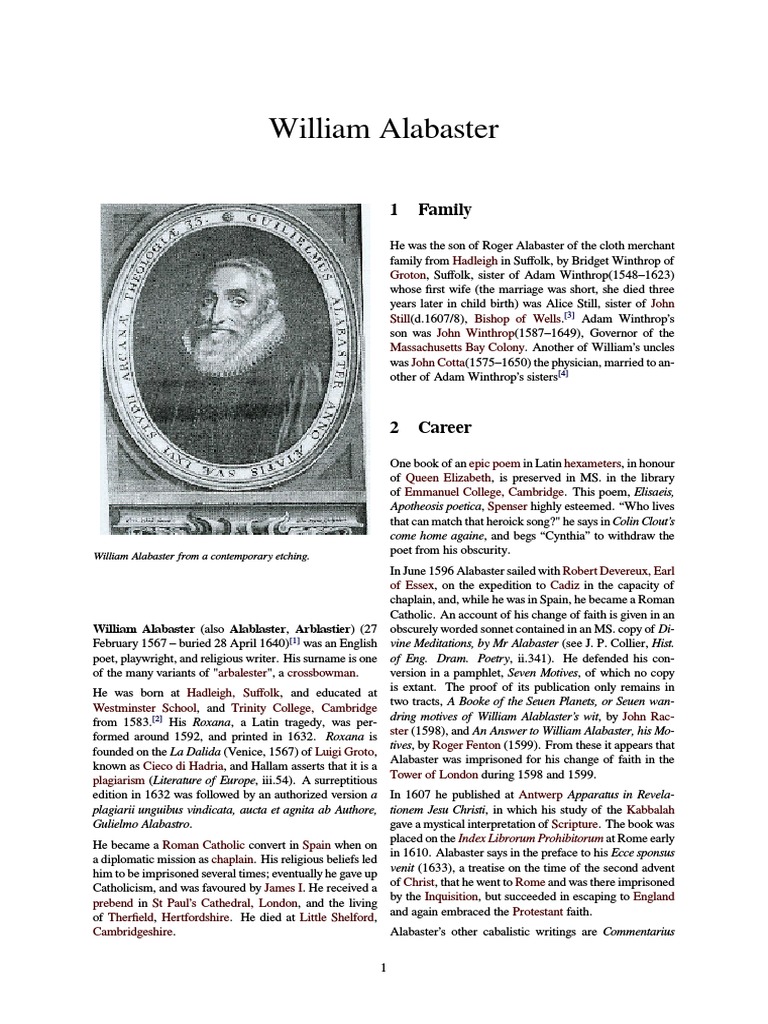 William Alabaster PDF Religion And Belief Poetry