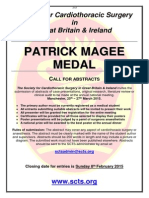 Patrick Magee Medal 2015 - Call For Abstracts