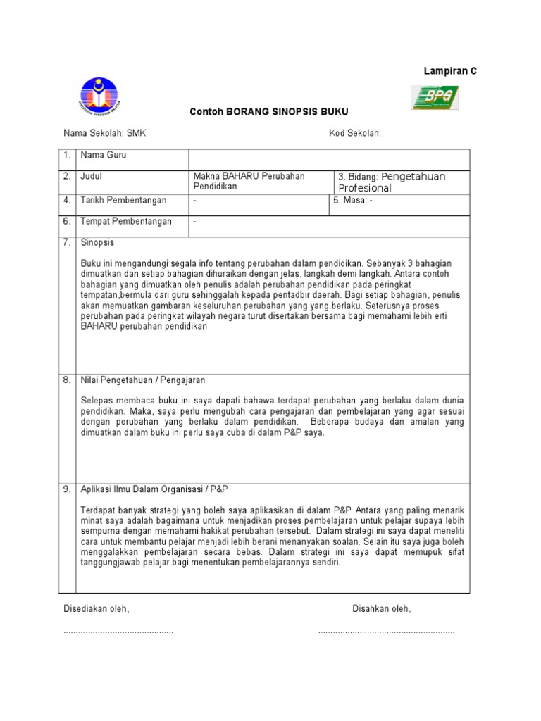 Contoh Book Review E Splg