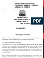 Clases Obligaciones II Tema 1 Efectos Del Contrato PDF