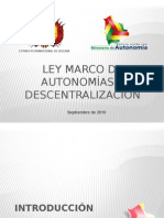 3. Ley Marco de Autonomias (Rpo)
