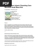 Buku Modern Islamic Parenting Cara Mendidik Anak Masa Kini