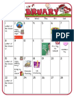 Feb 2015 Calendar