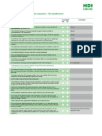 Organisational fire protection measures maintenance checklist