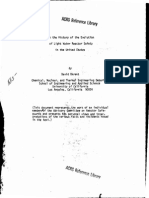 History of The Evolution of Light Water Reactor Safety in The US