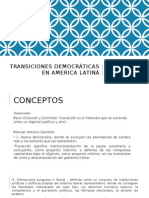 Transiciones Democráticas en America Latina