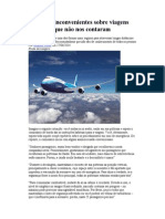 Verdades Inconvenientes Sobre Viagens de Aviões Que Não Nos Contaram