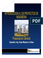 Introduccion a Los Proyectos de Ingenieria