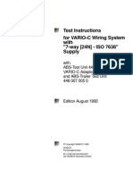 Test Instructions For VARIO-C Wiring System With "7-Way (24N) - ISO 7638" Supply