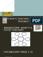 Arthur’s Teacher Trouble Vocabulary