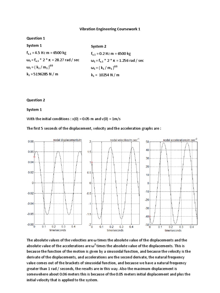 Vibration Analysis in Engineering Systems | PDF | Nature | Physics