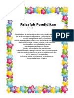 Falsafah Pendidikan Kebangsaan