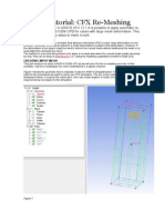 ANSYS Tutorial: CFX Re-Meshing